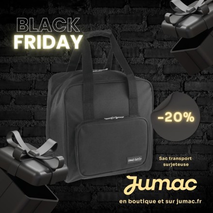 Sac de transport surjeteuse noir