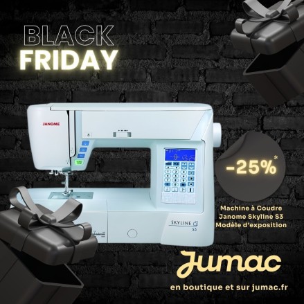 Machine à Coudre Janome Skyline S3  à prix Black Friday | Jumac.fr