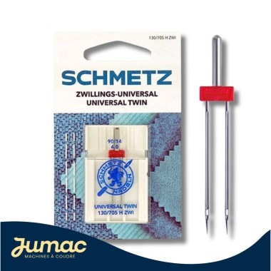 Aiguille double Universel Schmetz 4,0 - 90