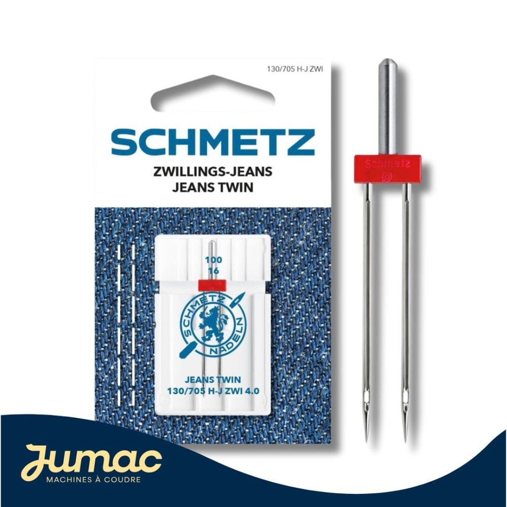 Aiguille double Jeans Schmetz 4,0 - 100