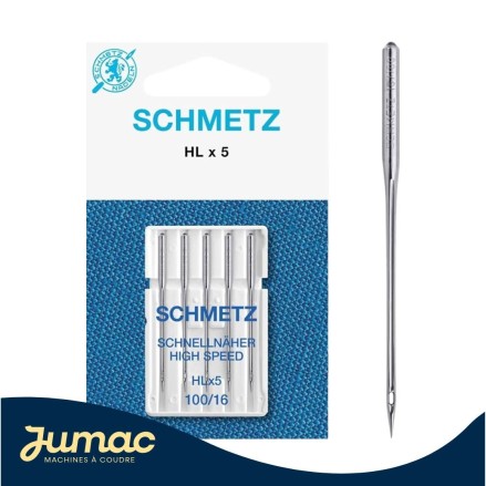 Lot de 5 aiguilles High Speed HLX5 Schmetz - 100