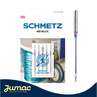 Lot de 5 aiguilles Metallique Schmetz 90
