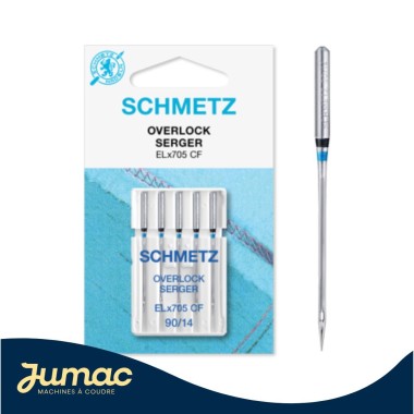 Lot de 5 aiguilles Overlock Schmetz 90