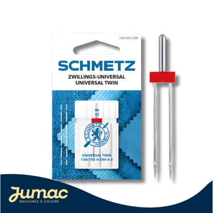 Aiguille double Universel Schmetz 4,0 - 80