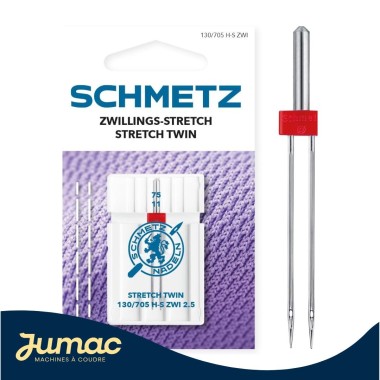 Aiguille double Stretch Schmetz 2,5 - 75