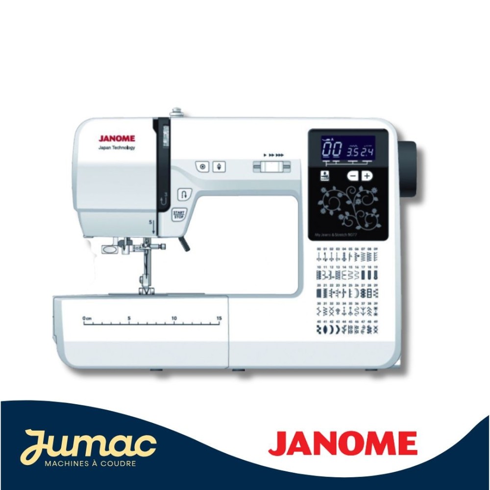Machine à Coudre Janome Jeans & Stretch 9077 - Garantie 5 ans