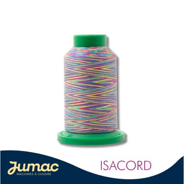 Cône de fil à broder Isacord multicolore 1000m - couleur 9916