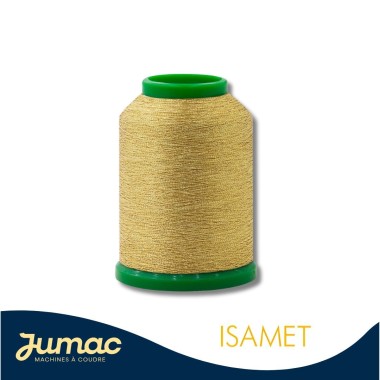 Cône de fil à broder Isamet doré 1000m - couleur 0500