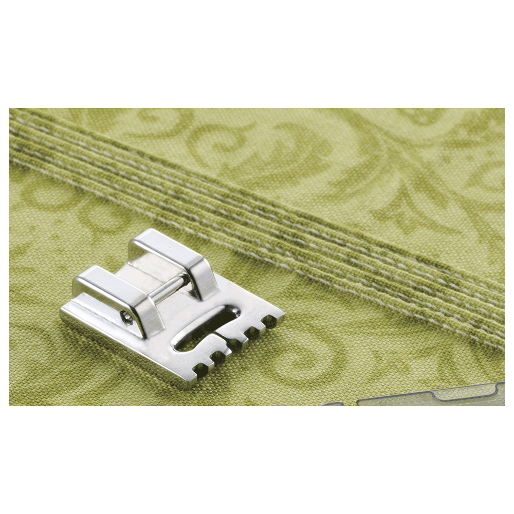 Pied 5 nervures pour plis cousus Brother F069