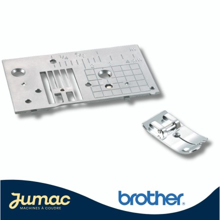 Kit plaque à aiguille point droit Brother