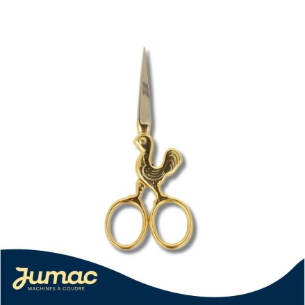 Ciseaux à broder coq or 9cm