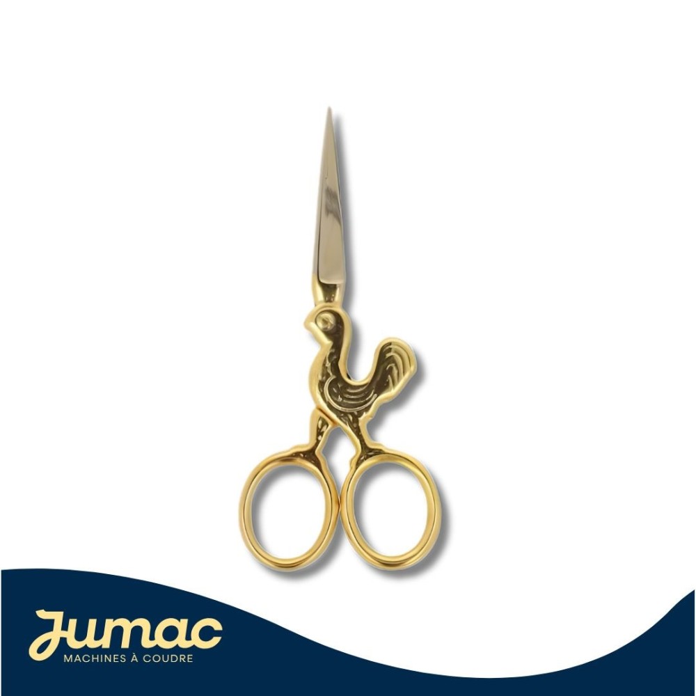 Ciseaux à broder coq or 9cm
