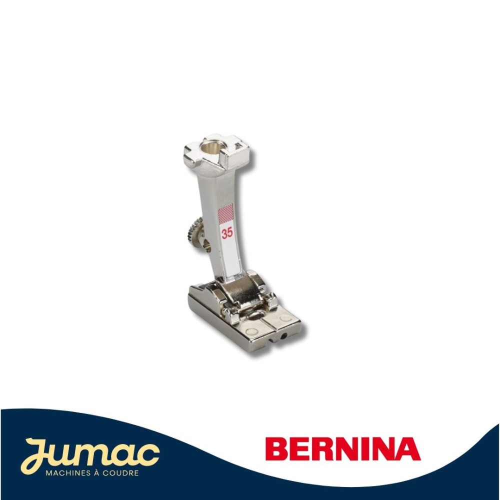 Pied machine à coudre Bernina pour fermeture à glissière invisible n°35