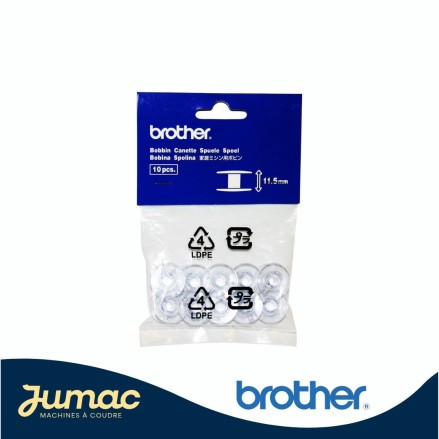 Lot de 10 canettes Brother 11,5 mm – Compatibles Innov‑is | Jumac.fr