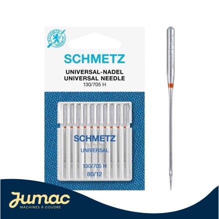 Lot de 10 aiguilles universelles Schmetz 80