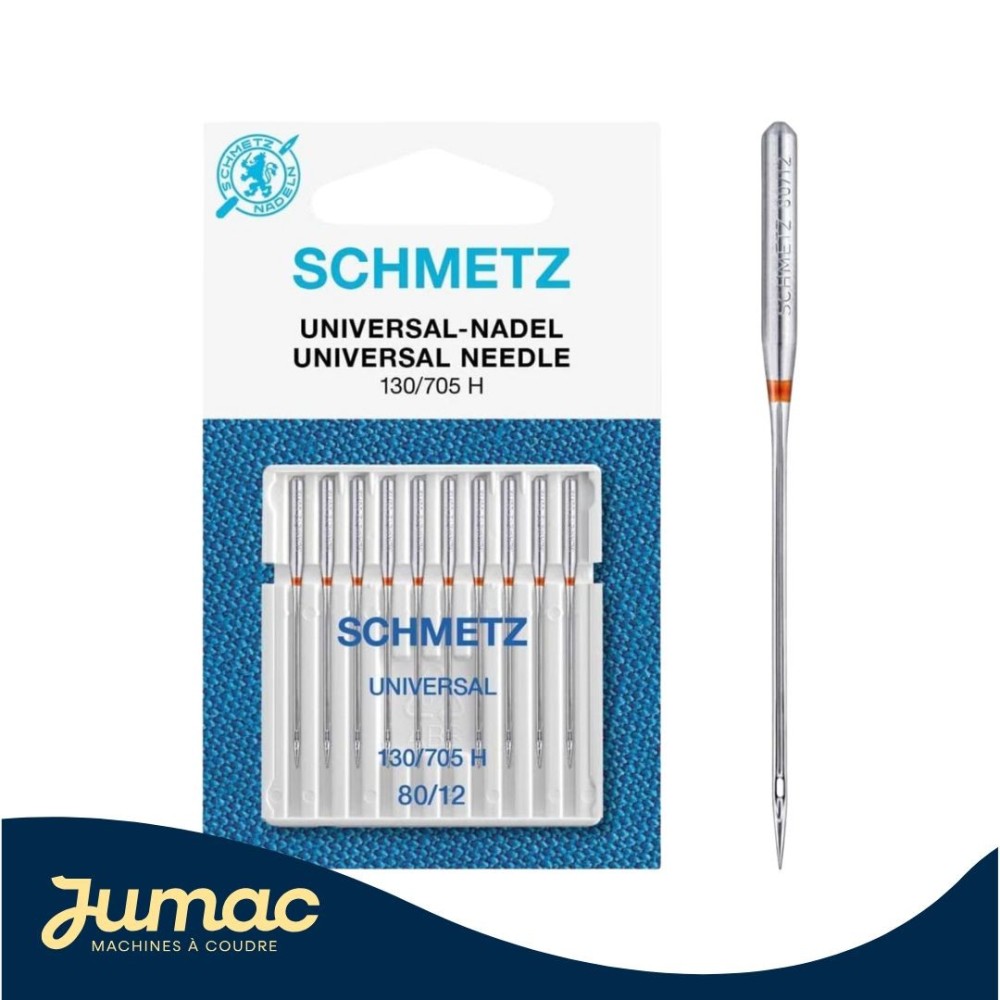 Lot de 10 aiguilles universelles Schmetz 80