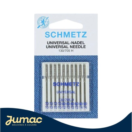 Lot de 10 aiguilles Universal Schmetz 70-90