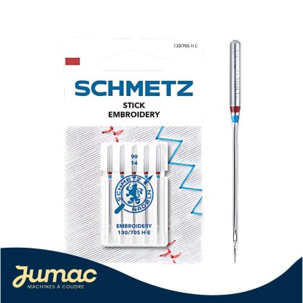 Lot de 5 aiguilles broderie Schmetz 90