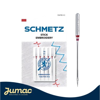 Lot de 5 aiguilles broderie Schmetz 75