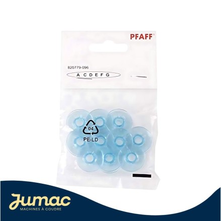 Lot de 10 canettes bleues Pfaff