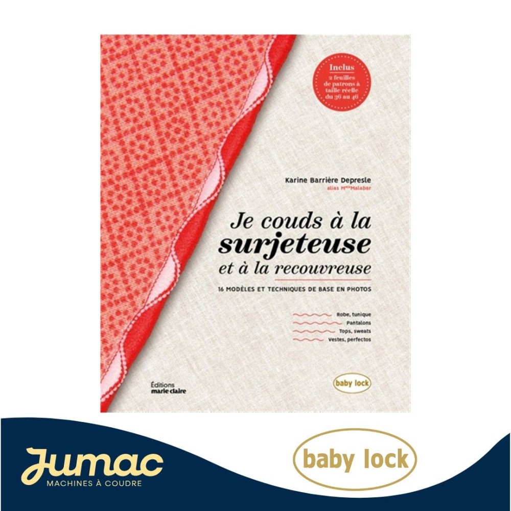 Livre "Je couds à la surjeteuse et à la recouvreuse"