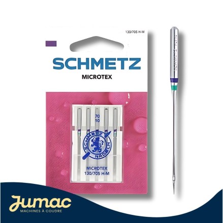 Lot de 5 aiguilles Microtex Schmetz 70