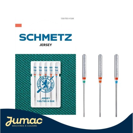 Lot de 5 Aiguilles Jersey assortiment Schmetz 70-90