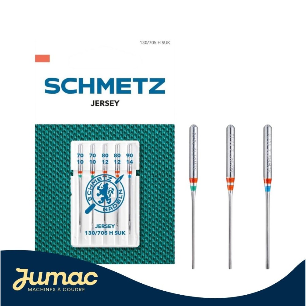 Lot de 5 Aiguilles Jersey assortiment Schmetz 70-90