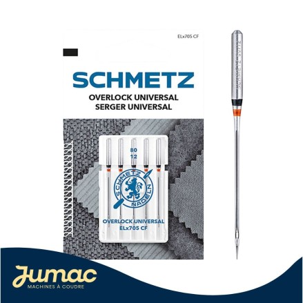 Lot de 5 Aiguilles Overlock Schmetz 80