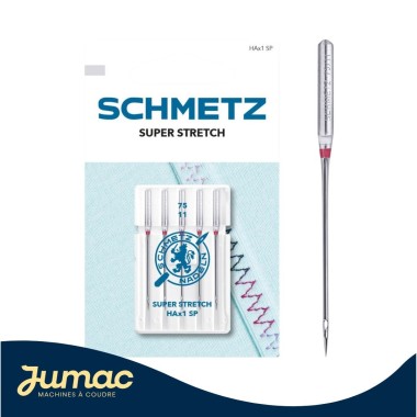 Lot de 5 Aiguilles Super Stretch Schmetz 75