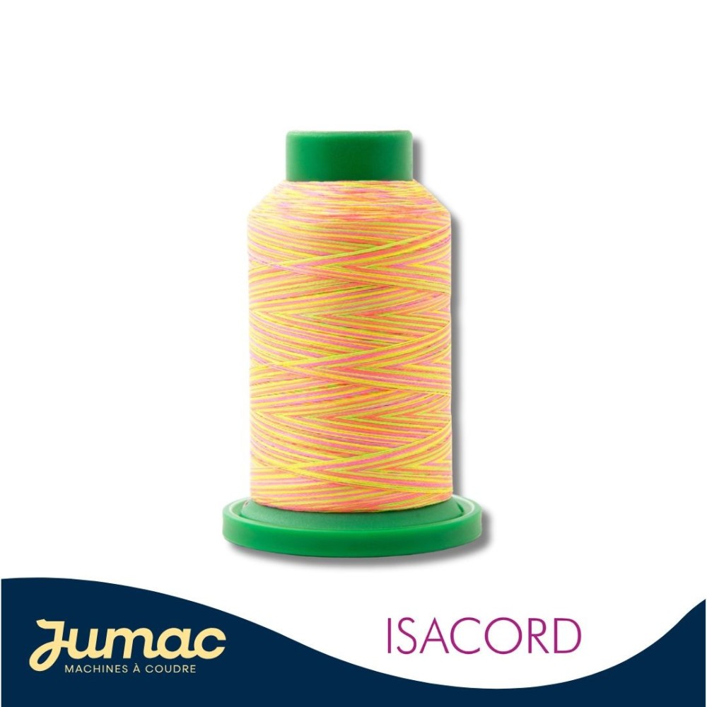 Cône de fil à broder Isacord multicolore 1000m - couleur 9914