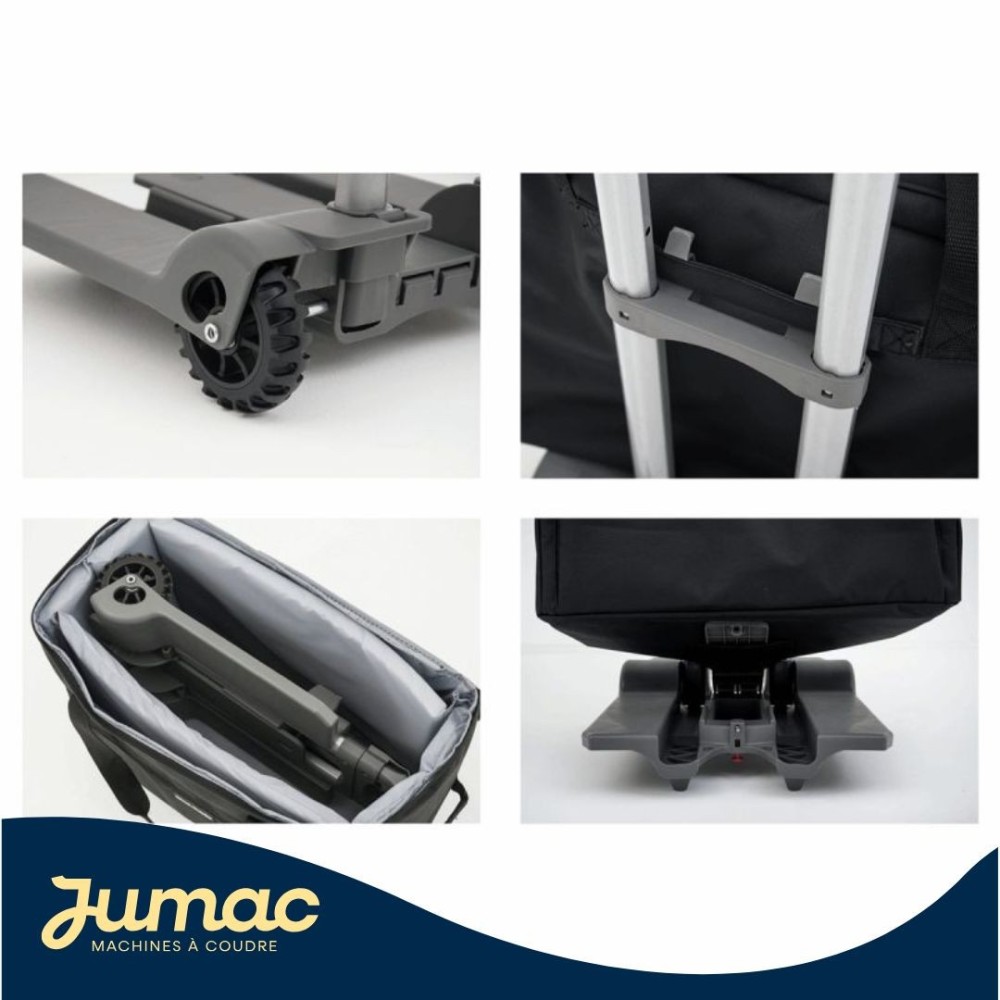 Trolley à roulettes XL noir