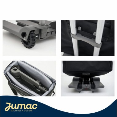 Trolley à roulettes XL noir