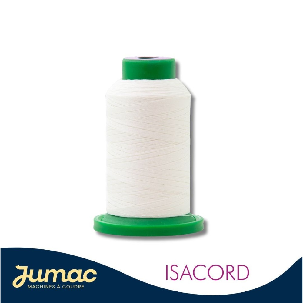 Cône de fil à broder Isacord 1000m - couleur 0101