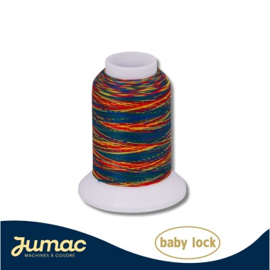 Fil mousse multicolore surjeteuse 1000m - couleur VA98