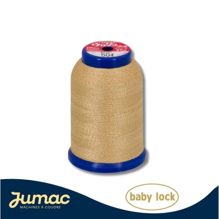 Fil mousse métallisé surjeteuse Fujix 1000m - couleur 504