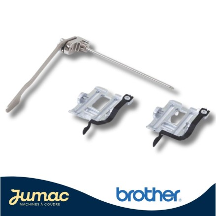 Semelles interchangeables pour pied double entrainement Brother