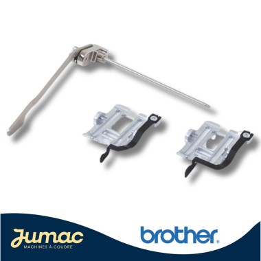 Semelles interchangeables pour pied double entrainement Brother