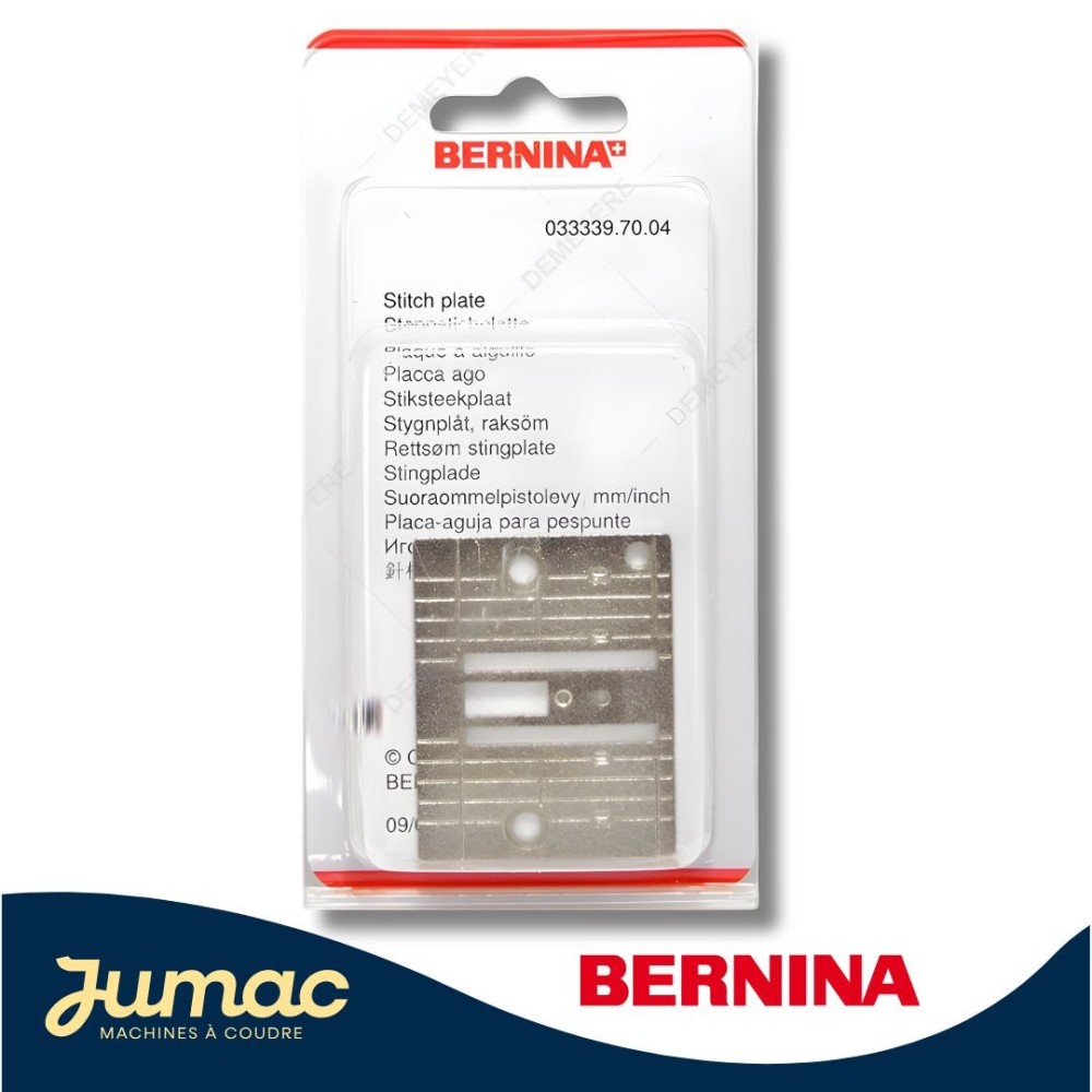 Plaque à aiguille point droit Bernina