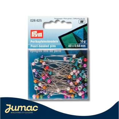 Boite épingles tête boule perle assortis