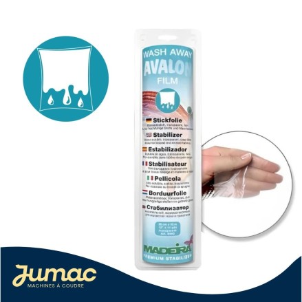 Stabilisateur broderie Madeira Avalon – Hydrosoluble Rouleau 30cmx10m