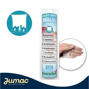 Stabilisateur broderie Madeira Avalon – Hydrosoluble Rouleau 30cmx10m