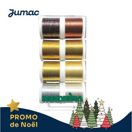 Coffret 8 bobines Metallic brillant Madeira